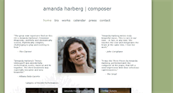 Desktop Screenshot of amandaharberg.com