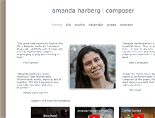 Tablet Screenshot of amandaharberg.com